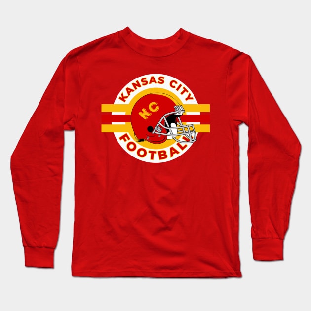 Kansas City Vintage Style Long Sleeve T-Shirt by Borcelle Vintage Apparel 